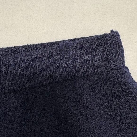 St. John Knit Wool Straight Pencil Midi Skirt Navy Blue Womens Size 6 - Picture 10 of 11